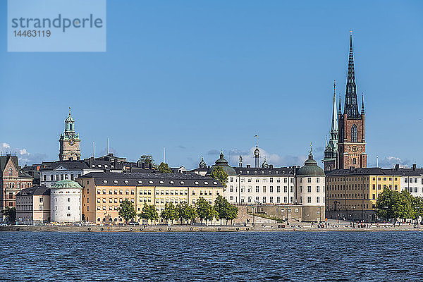 Blick über die Altstadt Gamla Stan  Stockholm  Schweden  Skandinavien