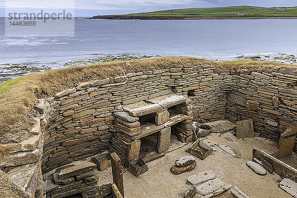 Neolithische Siedlung Skara Brae auf den Orkney-Inseln  Schottland