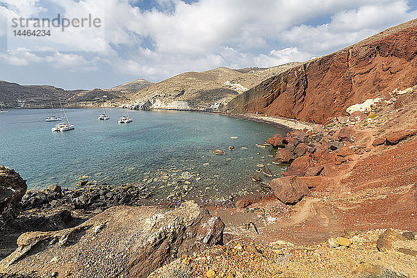 Roter Strand in Akrotiri  Santorin  Griechenland