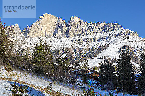 Berge im Winter in Carezza  Italien