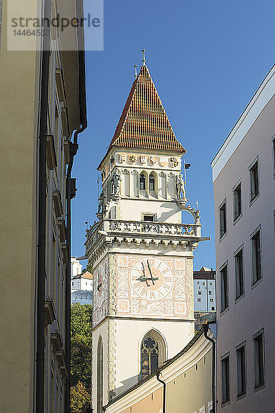 Turm des Rathauses in Passau  Deutschland