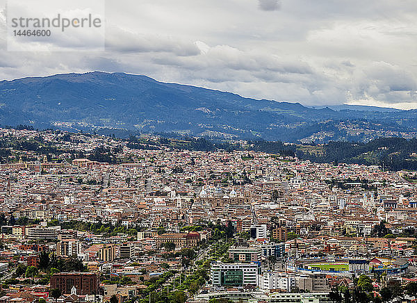 Stadtbild von Cuenca vom Aussichtspunkt Turi  Provinz Azuay  Ecuador  Südamerika