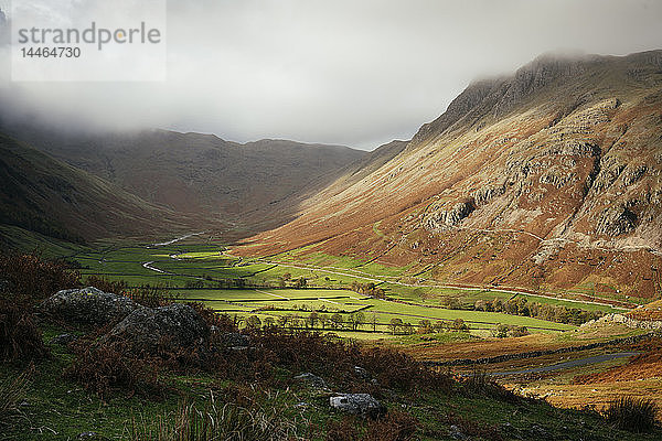 Langdale Valley  Lake District National Park  UNESCO-Welterbe  Cumbria  England  Vereinigtes Königreich