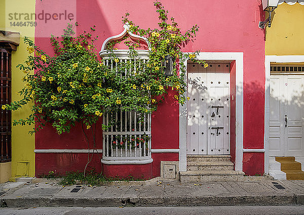 Straße von Getsemani  Cartagena  Bolivar Department  Kolumbien  Südamerika