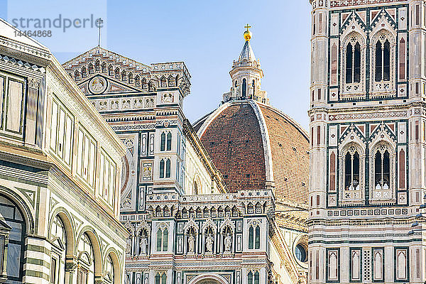 Florenzer Dom (Duomo)  Piazza del Duomo  UNESCO-Weltkulturerbe  Florenz  Toskana  Italien  Europa