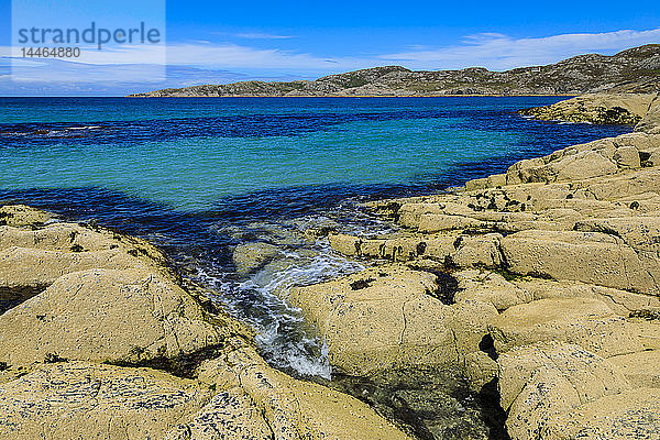 Achmelvich Strand in Highland  Schottland