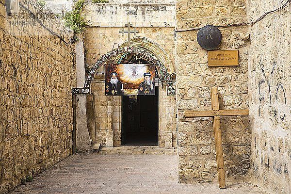 Koptische Kirche St. Helena auf dem Dach der Grabeskirche  Station 9 der Via Dolorosa  Altstadt  UNESCO-Weltkulturerbe  Jerusalem  Israel  Naher Osten