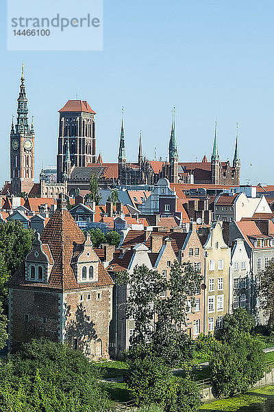 Polen  Danzig  Blick über die Altstadt