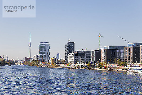 Deutschland  Berlin  Blick auf das Entwicklungsgebiet in Friedrichshain