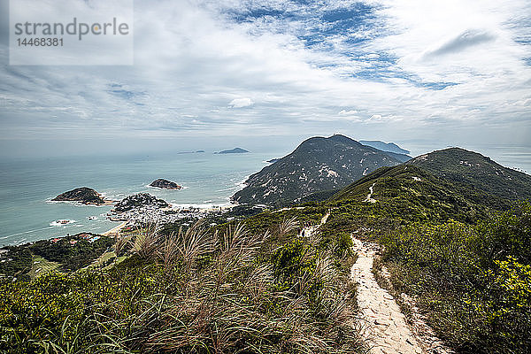 Hongkong  Shek O Peak  Küste und Meer