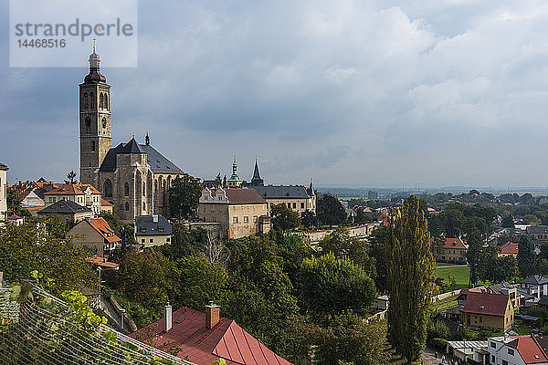 Tschechien  Kutna Hora  Blick auf die Sankt-Jakob-Kirche