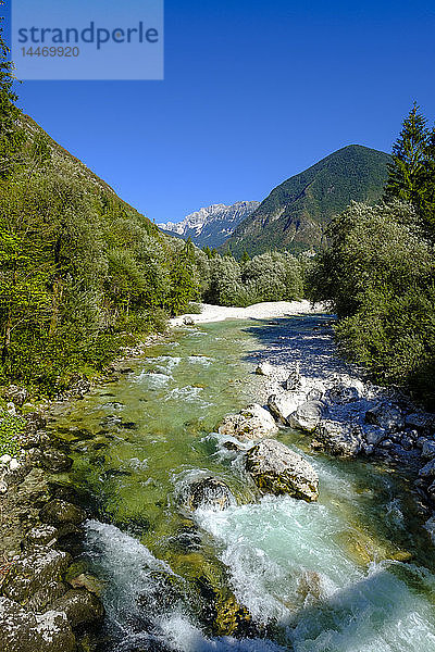 Slowenien  Soca-Tal  in der Nähe von Trenta  Soca-Fluss  Triglav-Nationalpark