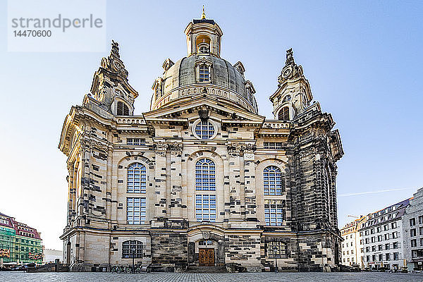Deutschland  Dresden  Blick auf die Frauenkirche