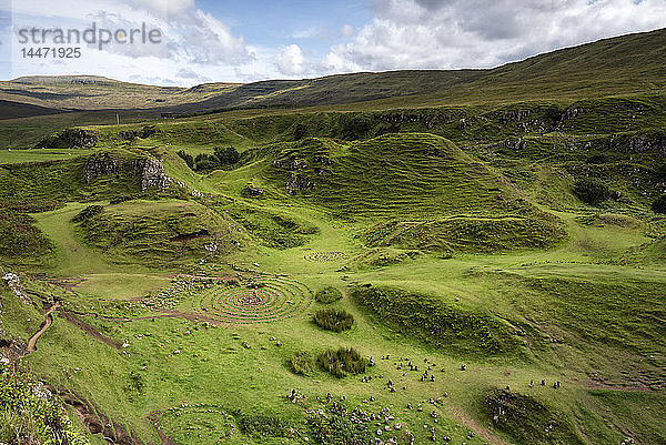 Vereinigtes Königreich  Schottland  Innere Hebriden  Isle of Skye  Uig  Fairy Glen
