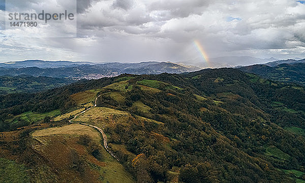 Spanien  Asturien  Berglandschaft im Herbst