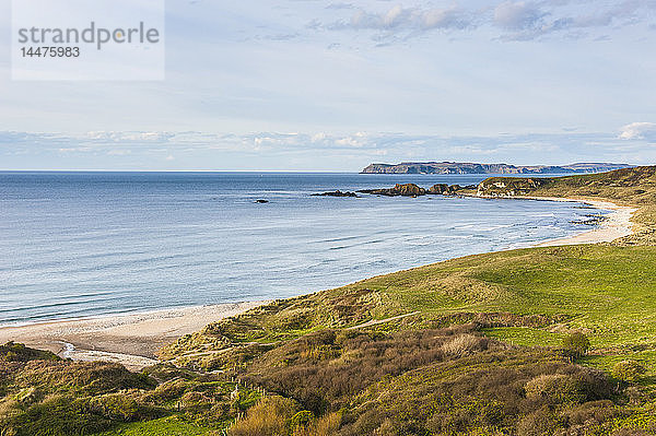 UK  Nordirland  Blick über Whitepark Bay