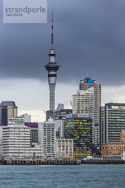Neuseeland  Auckland  Skyline and Sky Tower