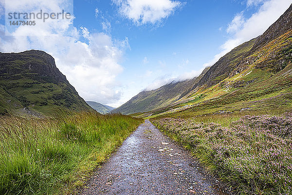 Großbritannien  Schottland  Schottische Highlands  Glen Coe  Wanderweg