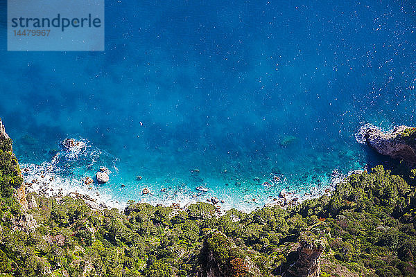 Italien  Kampanien  Capri  Anacapri  Blick vom Monte Solaro