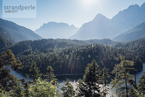 Österreich  Blick auf die Zugspitze