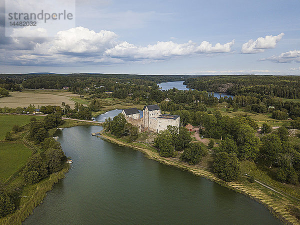 Finnland  Aland  Luftaufnahme der Burg Kastelholm