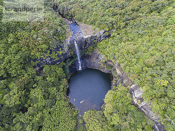 Mauritius  Tamarin-Fluss  Tamarind Falls  Luftaufnahme