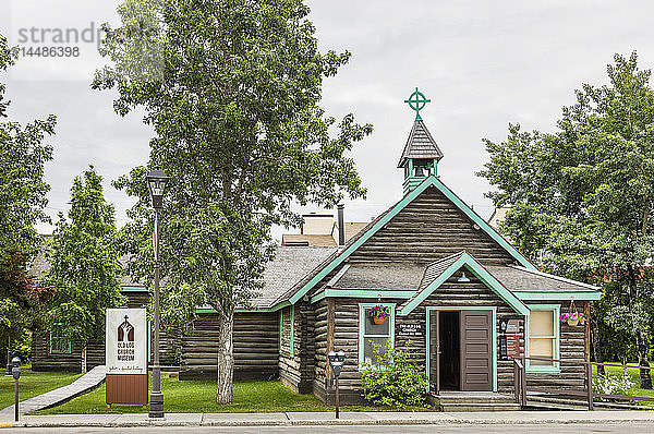 Old Log Church Museum  Whitehorse  Yukon Territorium  Kanada  Sommer