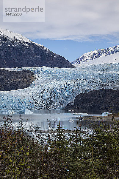 Alaska  Juneau  Mendenhall-Gletscher und Küstengebirge  Südost-Alaska  Sommer