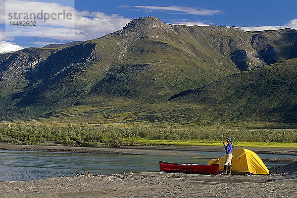 Kanufahren & Camping Noatak River Brooks Range Arktis Alaska Sommerlandschaft