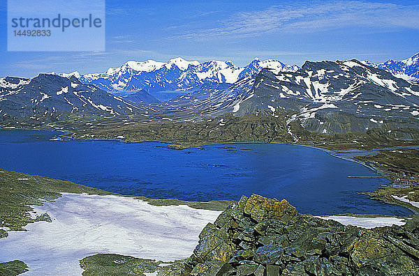 Gebirgskette  hoher Blickwinkel