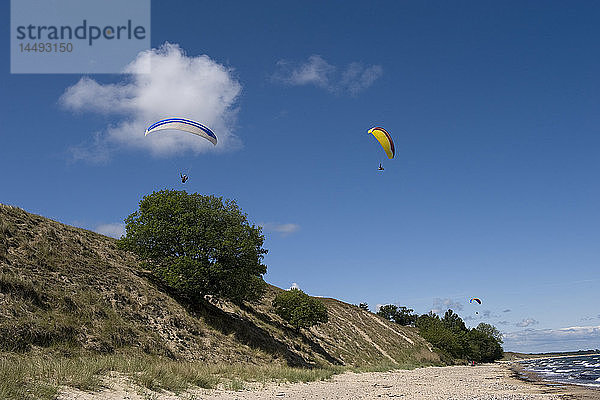 Paragliding in Strandnähe