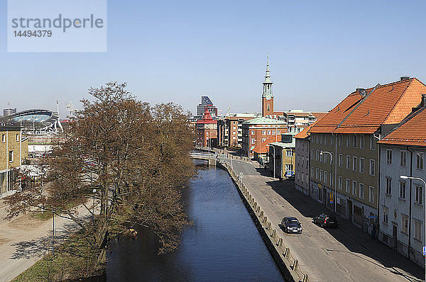 Kanal und Häuser in Göteborg  Schweden.