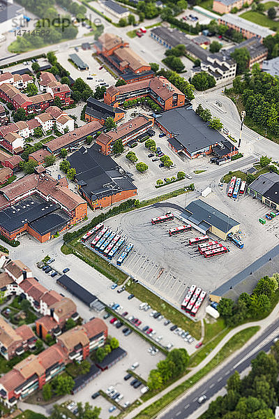 Luftaufnahme eines Industriegebiets