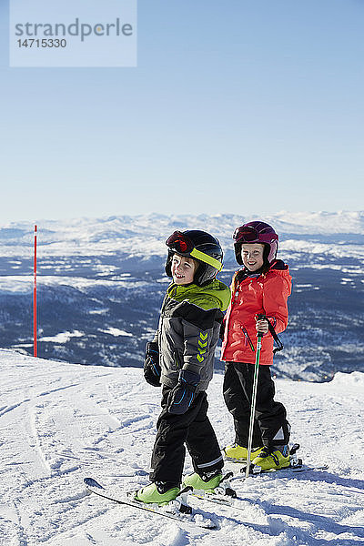 Skifahren Jungen