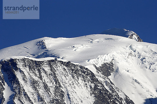 Französische Alpen. Das Mont-Blanc-Massiv. Der Mont Blanc.