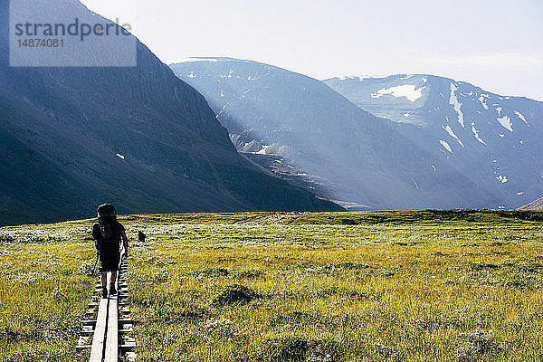 Wanderer in den Bergen