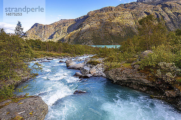 Berglandschaft mit Fluss