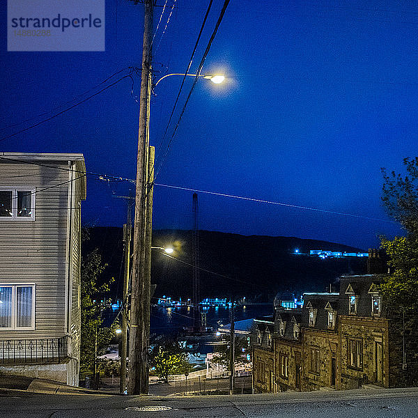 Friedliche Szene in einem Wohnviertel  St John's  Neufundland und Labrador  Kanada