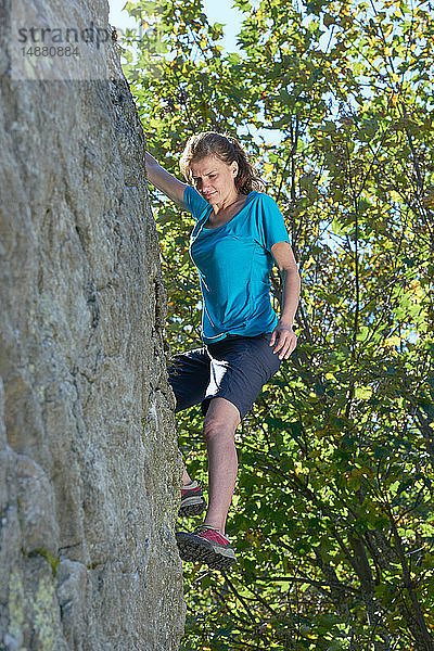 Freikletterer  Chamonix  Rhône-Alpen  Frankreich