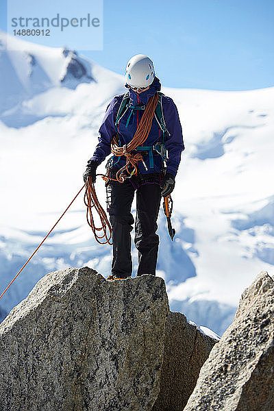 Bergsteiger  Chamonix  Rhône-Alpen  Frankreich