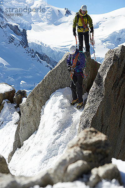 Bergsteiger  Chamonix  Rhône-Alpen  Frankreich