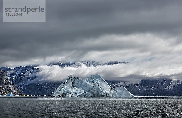 Grönland  Sermersooq  Kulusuk  Schweizer Alpen  Eisberg im Wasser