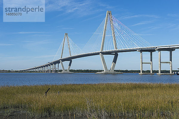 USA  South Carolina  Charleston  Arthur-Ravenel-Brücke  Cooper River