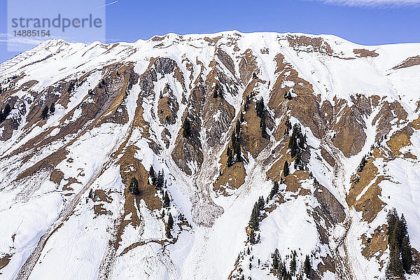 Österreich  Vorarlberg  Allgäuer Alpen  Winter am Hochtannbergpass