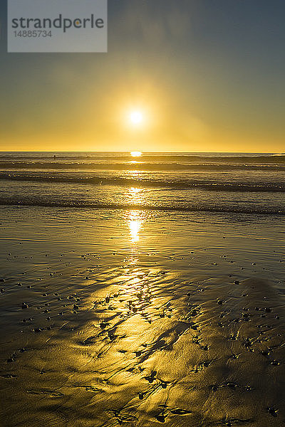 USA  Kalifornien  Del Mar  Pazifischer Ozean bei Sonnenuntergang