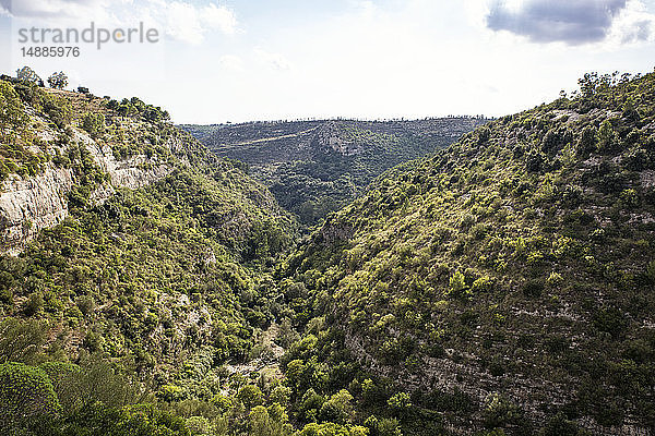 Sizilien  Provinz Syrakus  Noto Antica  Landschaft