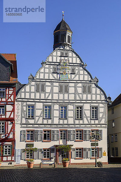 Deutschland  Hessen  Butzbach  Altstadt  Rathaus am Marktplatz