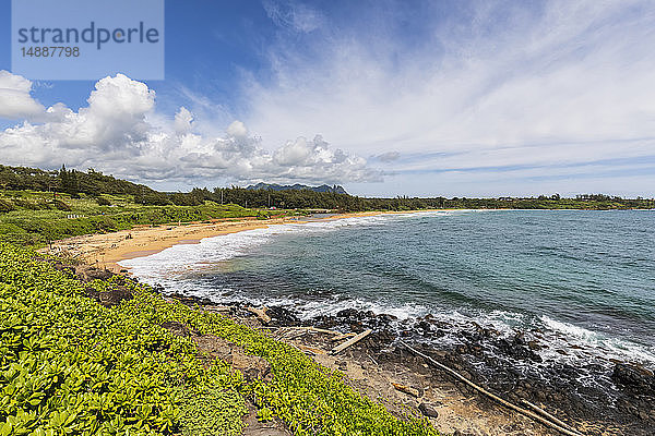 USA  Hawaii  Kauai  Kauai Mehrzweckweg  Kealia Beach
