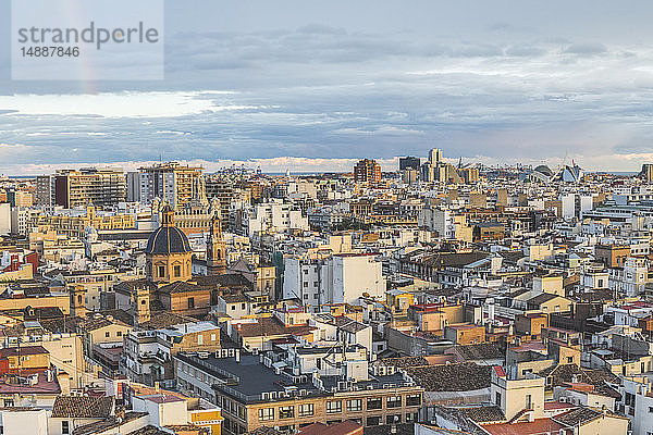 Spanien  Valencia  Blick von der Kathedrale auf die Stadt