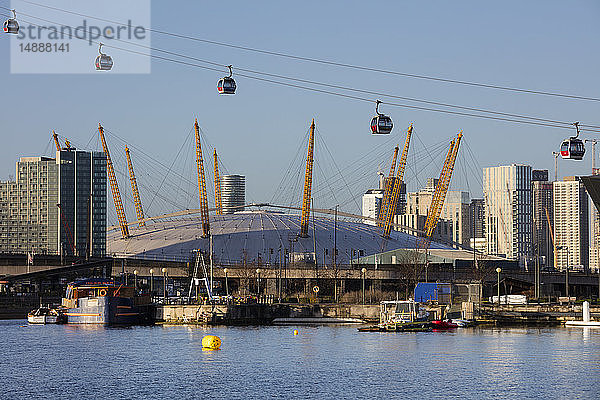 Großbritannien  London  Docklands  O2-Arena  Gondeln der Emirates Cable Car